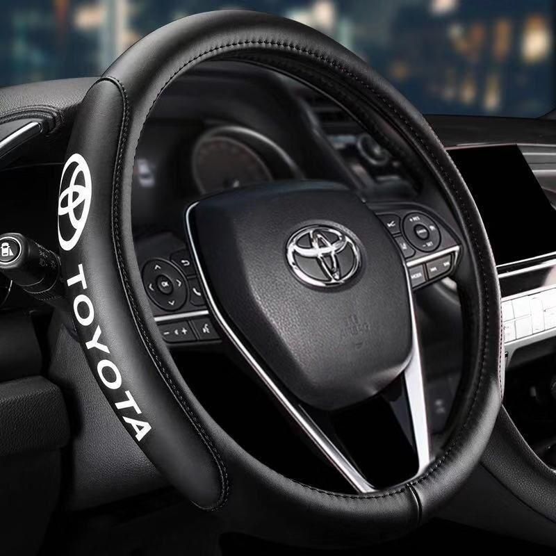 Toyota 高品質 ハンドルカバー ステアリングカバーA - メルカリ