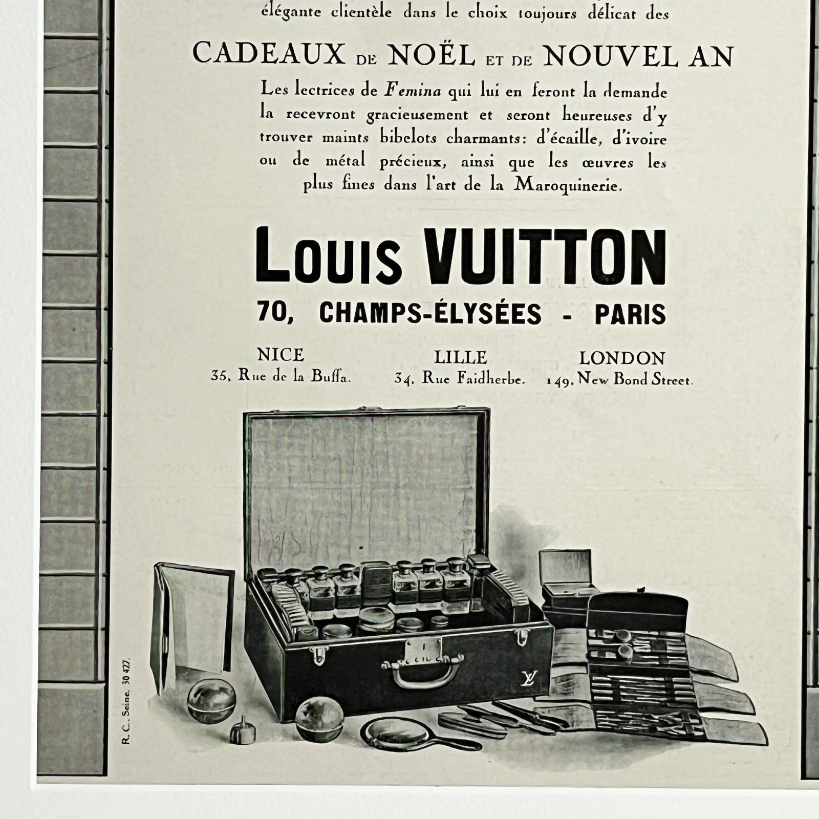 1923 広告＞ Louis Vuitton ルイヴィトン ポスター ヴィンテージ