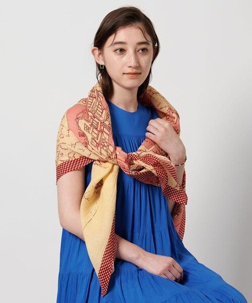manipuri ストール マフラー manipuri」C/SI スカーフ 25SS