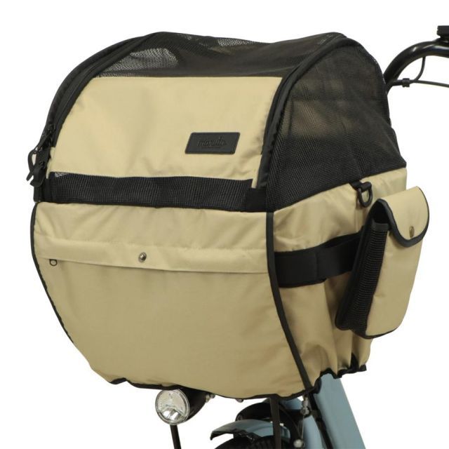 大久保製作所 D2F-PT01 自転車用 ペットキャリー カゴカバー 体重6kg未満 小型犬 ベージュ