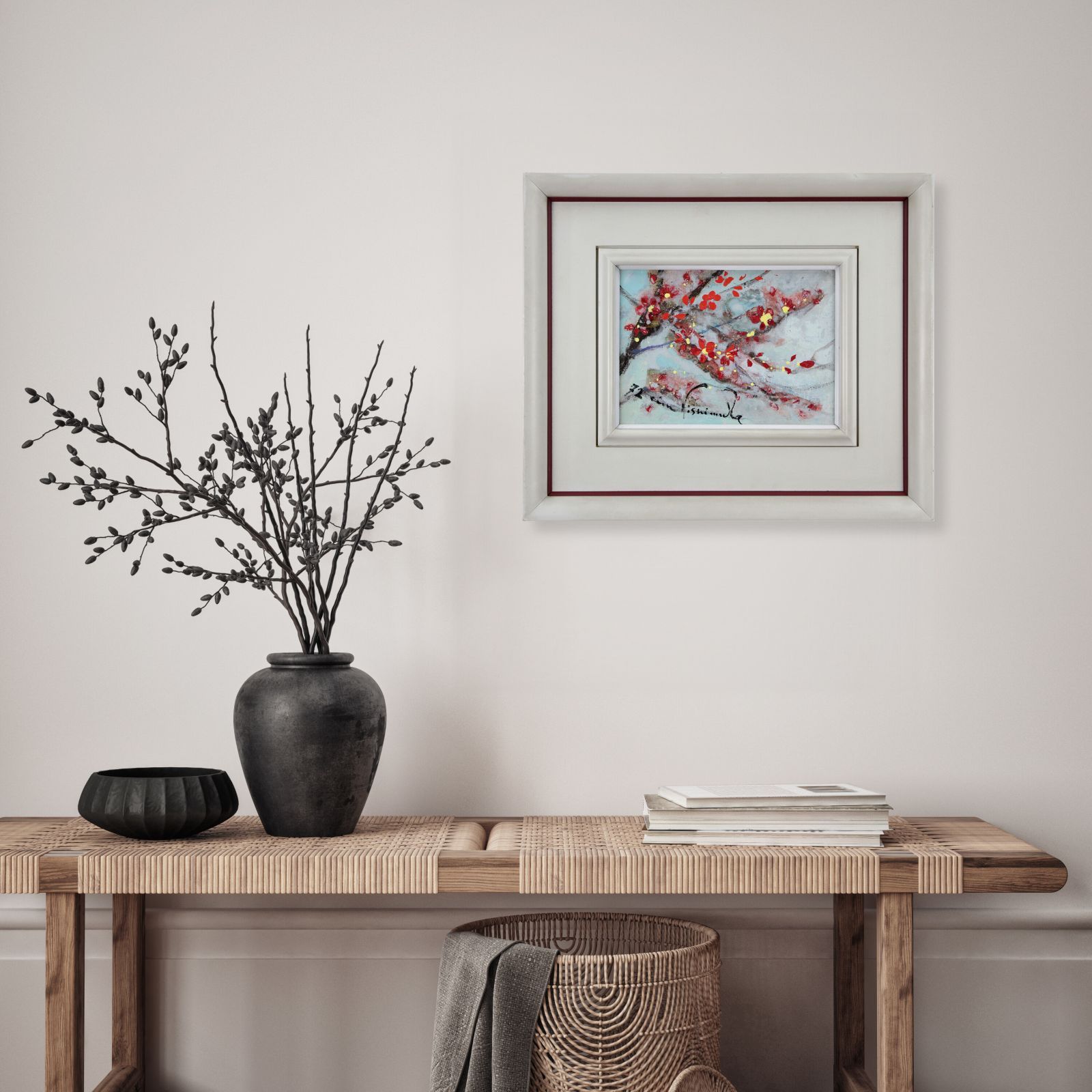 西村計雄 「春の花」 油絵・油彩画 絵画 西村計雄 「春の花」 油絵・油彩画 絵画 - メルカリ