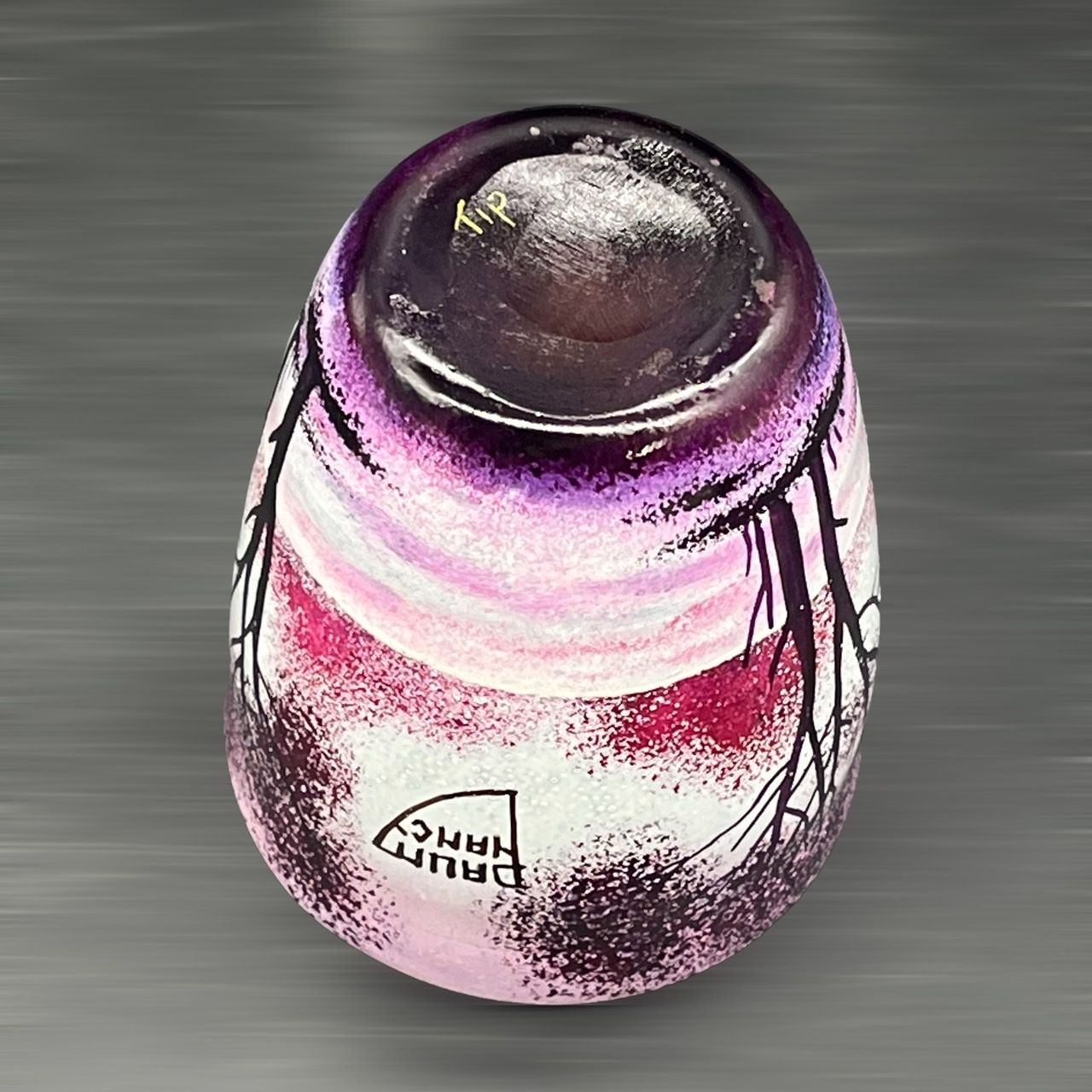 証明書】ドームナンシー かわいいサイズ 花瓶 高さ9cm 被せガラス