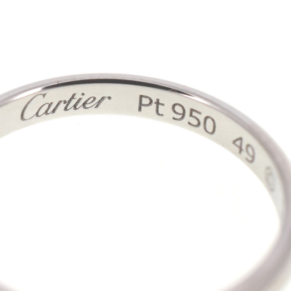 カルティエ CARTIER バンドリング サイズ49/JP9 Pt950 レディース S