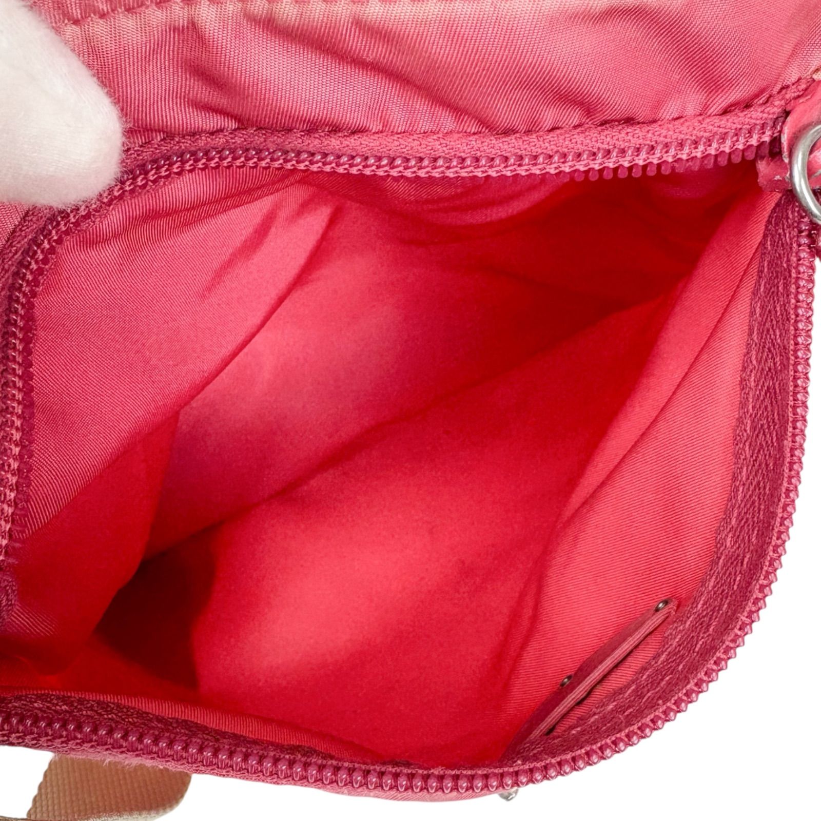 プラダ PRADA ミニショルダーバッグ ピンク テスートナイロン