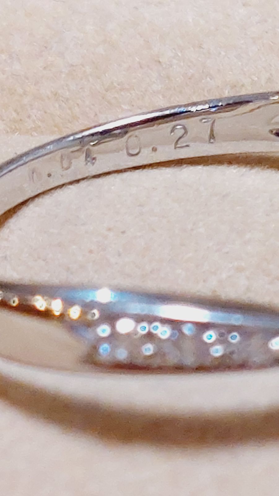 PT900パライバトルマリン0.04ダイヤ0.27きらりんリング