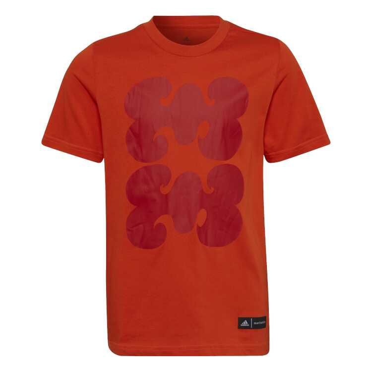 アディダス YG マリメッコ グラフィック Tシャツ 130cm カレッジオレンジ #CS431-HL1629 ADIDAS 新品 未使用