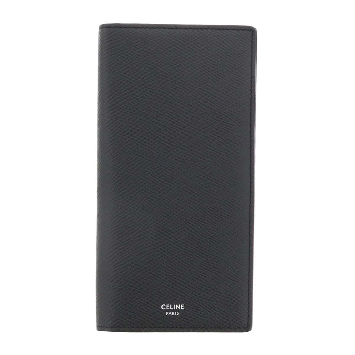 【中古】 CELINE （セリーヌ） ﾊﾞｰﾃｨｶﾙ ｳｫﾚｯﾄ 財布 長財布(小銭入有)  Black 10C863BEN.38SI unused:S