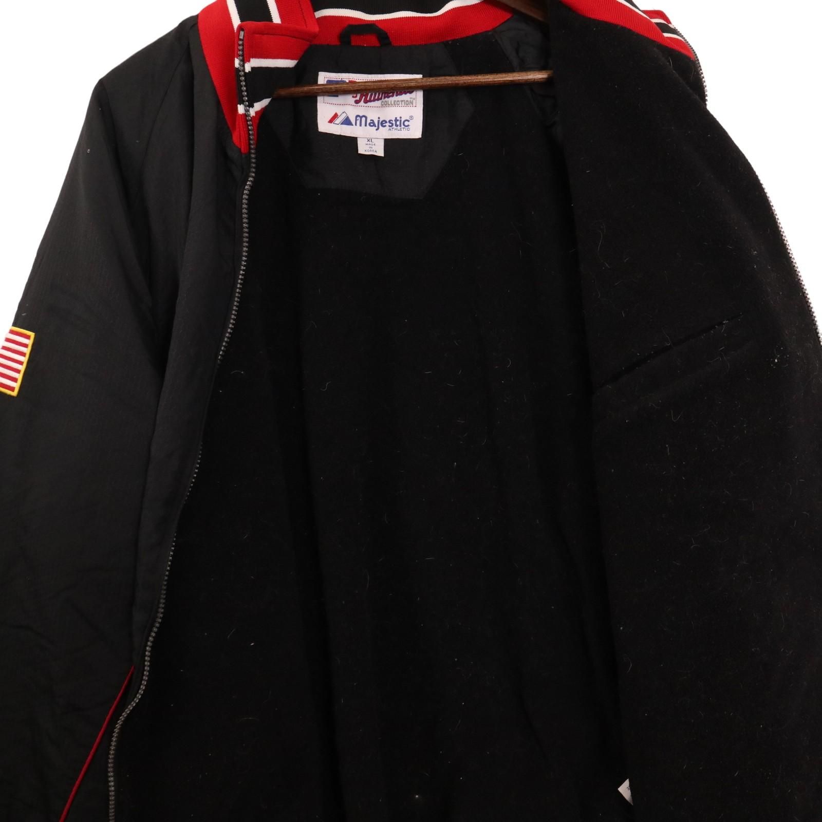 Majestic MLB シンシナティレッズ ジップアップジャケット L 90年代 Majestic マジェスティック MLB シンシナティ・レッズ