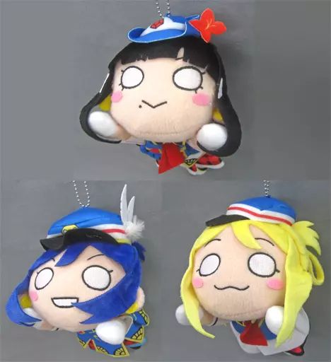 ラブライブ！サンシャイン!! 寝そべりぬいぐるみ 3年生 HAPPY PARTY TRAIN 全3種セット 中古】ぬいぐるみ 全3種セット 寝そべりぬいぐるみ ”3年生-HAPPY