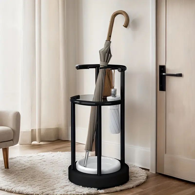 鍛鉄傘立て、家庭用クリエイティブ傘収納バケツ、ホテルロビーシンプル傘収納ラック