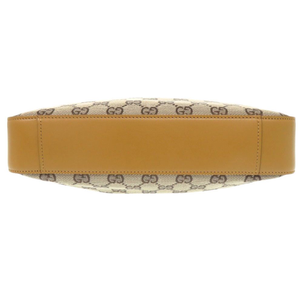 新品同様 グッチ 001 3812 GGキャンバス レザー ベージュ キャメル  