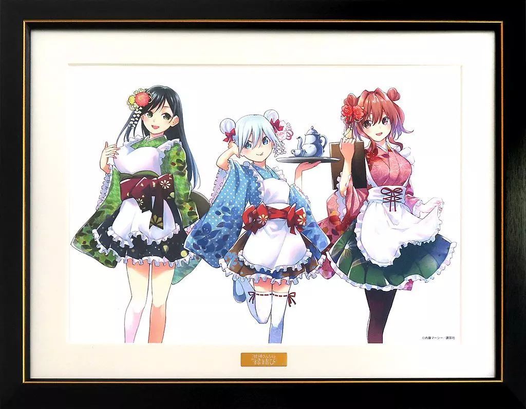セル画 原画 甘神さんちの縁結び 描き下ろし複製原画 甘神三姉妹