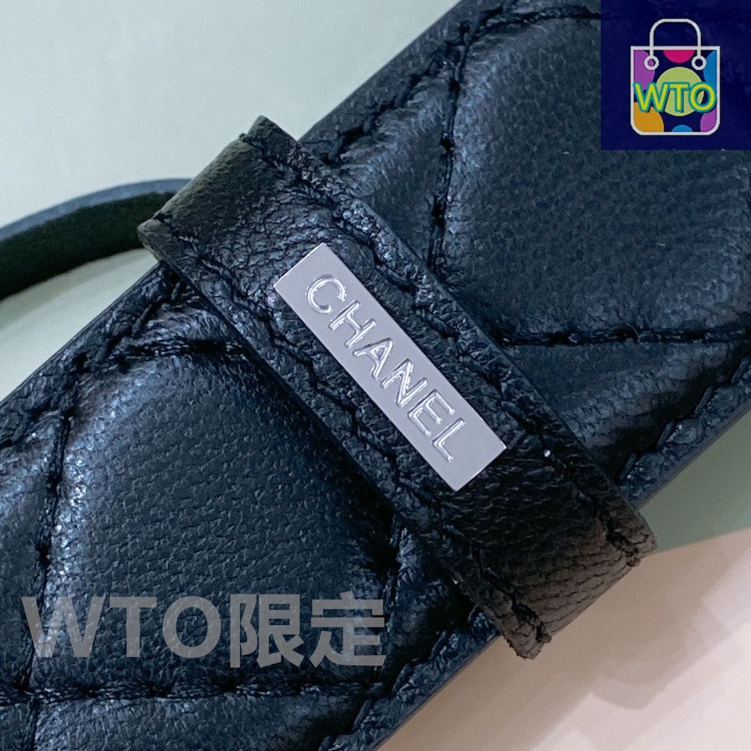 ◼️シャネル◼️レザーベルト◼️ CHANEL(シャネル) ココマークレザーベルト ブラック サイズ 65