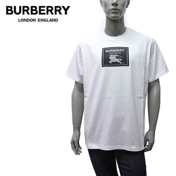 バーバリー BURBERRY ROUNDWOOD EKDアップリケ オーバーサイズTシャツ