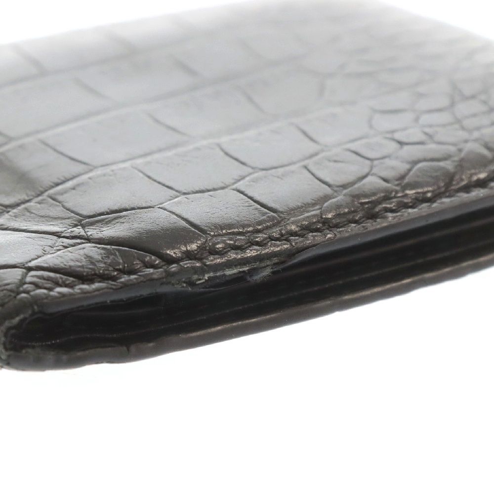 CELINE (セリーヌ) バイフォールド 型押しレザー 二つ折り財布