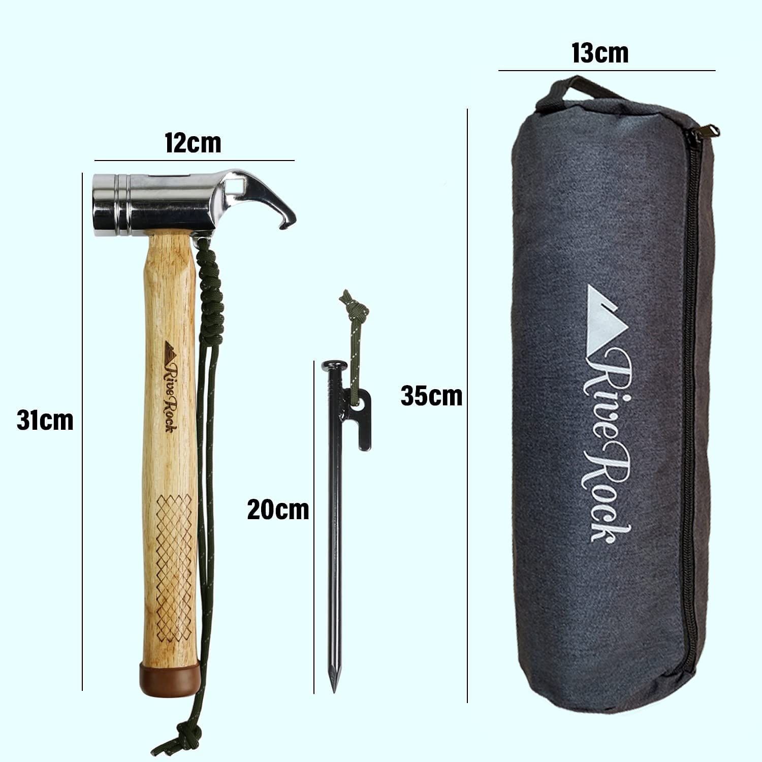 RiveRock(リバロック) ペグハンマー 収納袋 安全キャップ付き ペグ10本 夜光ロープ 強靭 (ハンマー＋ペグ１０本＋収納バック/グリーン)  楽天市場】【10月26日限定！P倍＋全商品10％OFFクーポン】ペグハンマー ペグ セット 大容量 収納バック 3点セット スチールペグ 10本 ...