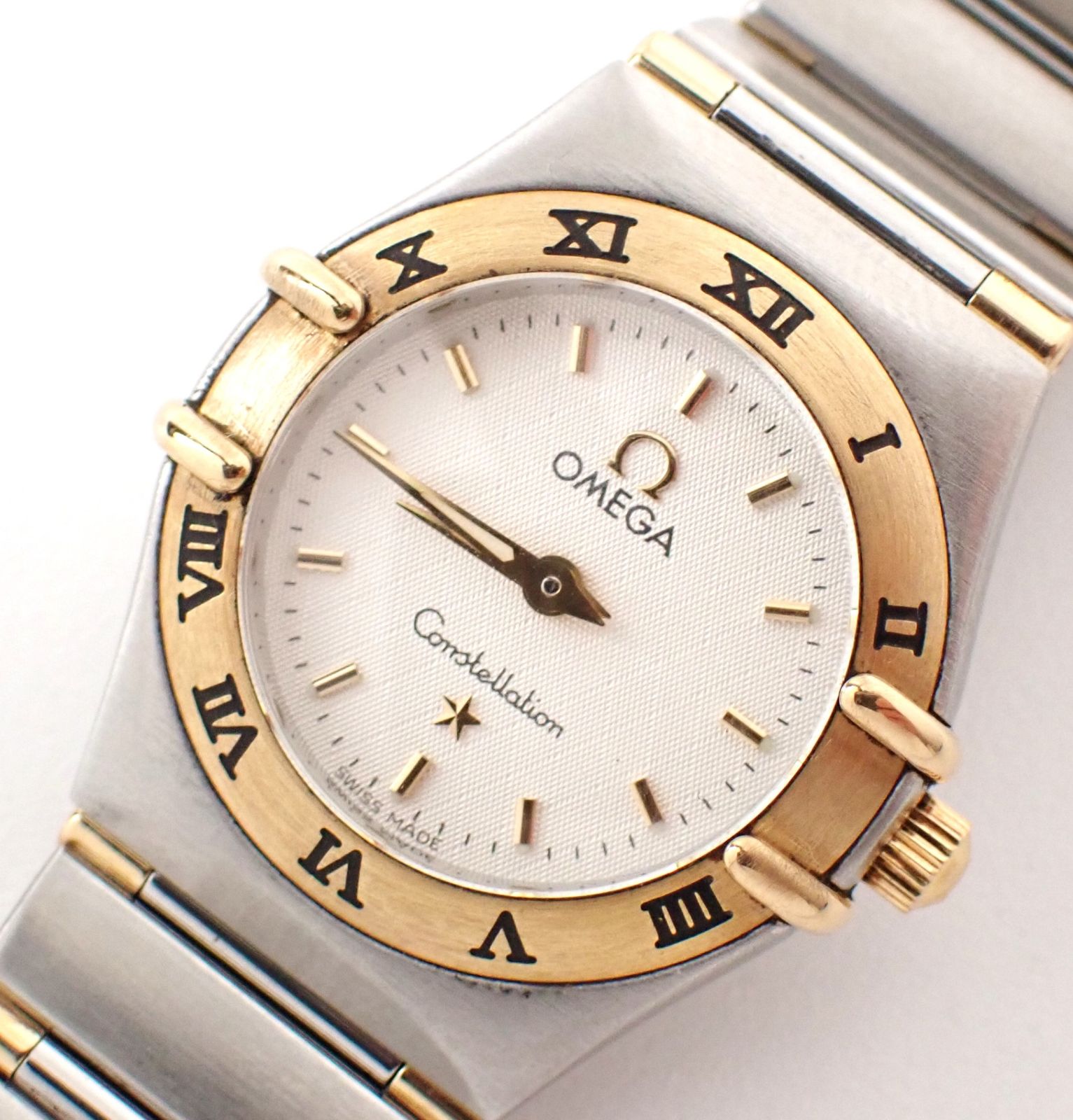 磨き済 美品 OMEGA オメガ コンステレーション 1362.30 K18YG 18金 