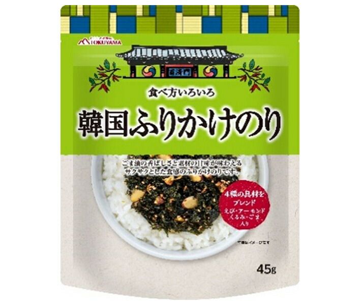 徳山物産 食べ方いろいろ 韓国ふりかけのり 45g×20袋入× 2ケース ｜ 韓国 韓国のり 海苔 ふりかけ