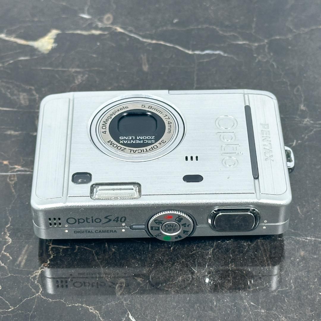 PENTAX Optio S40 コンデジ デジカメ 単三電池駆動 平成レトロ