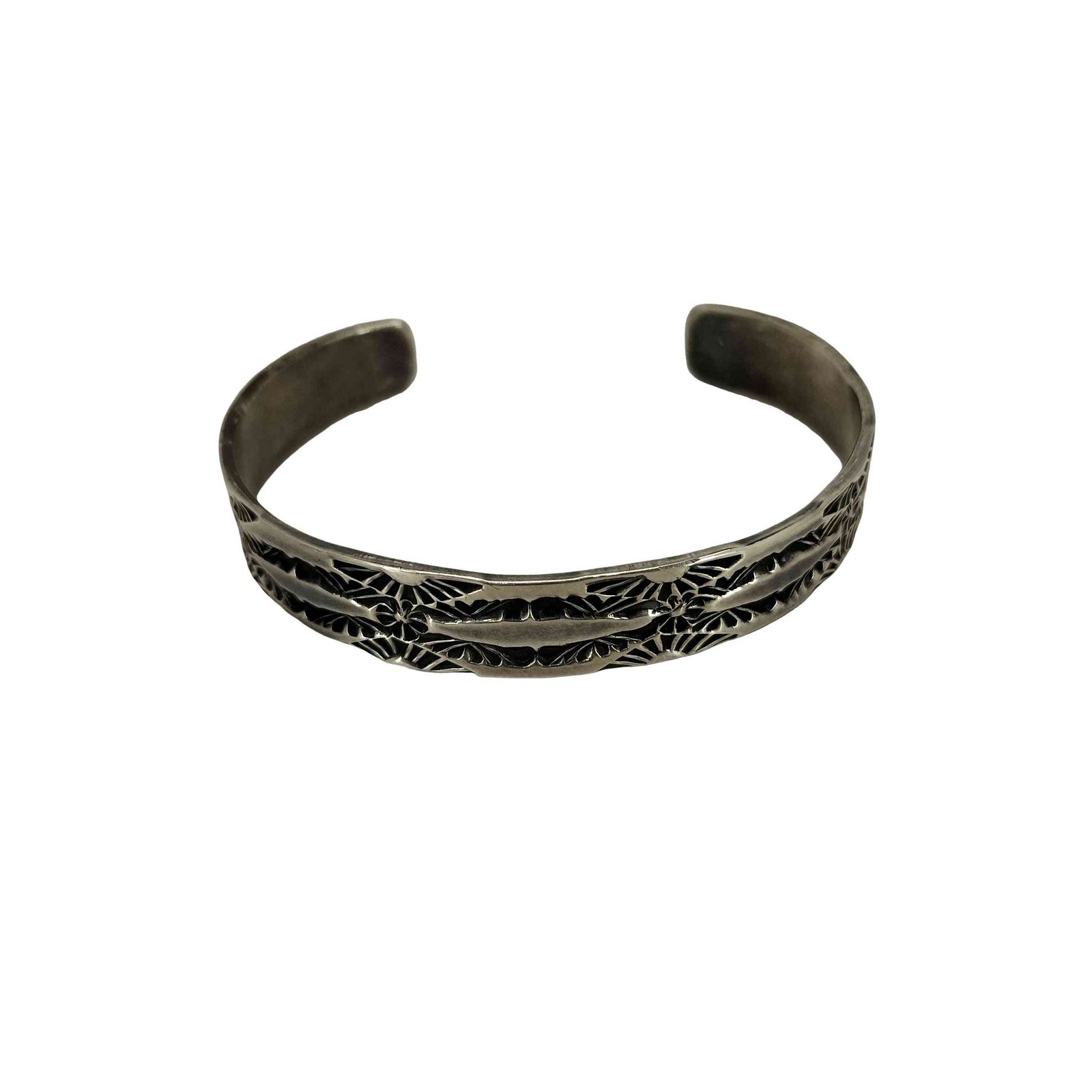 ナバホ NAVAJO STERLING HRM ヘンリマリアーノ シルバーバングル