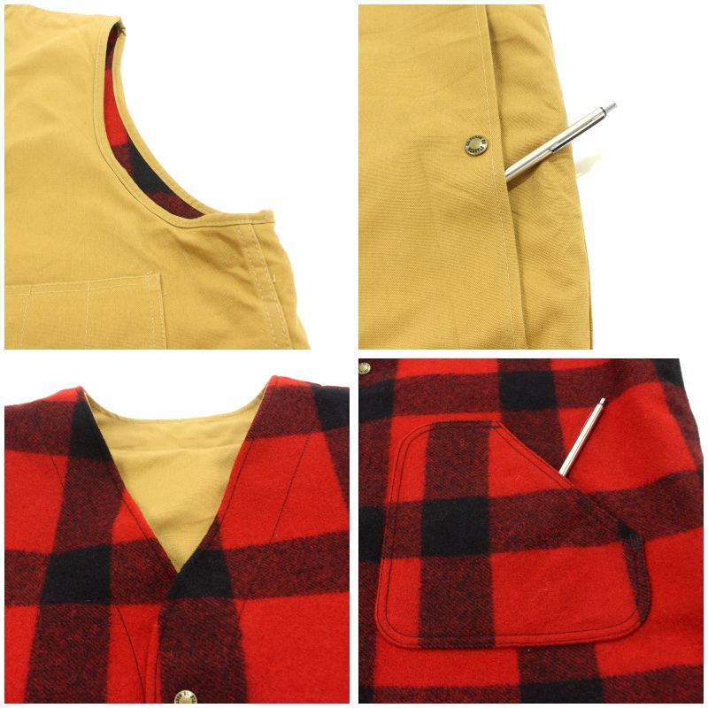 ビンテージ　Filson ベスト XL 1980's FILSON FISHING VEST ARMYGREEN SIZE XL【0110A59