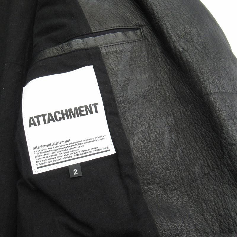 アタッチメント ATTACHMENT ディアスキン レザー ダブル ライダース