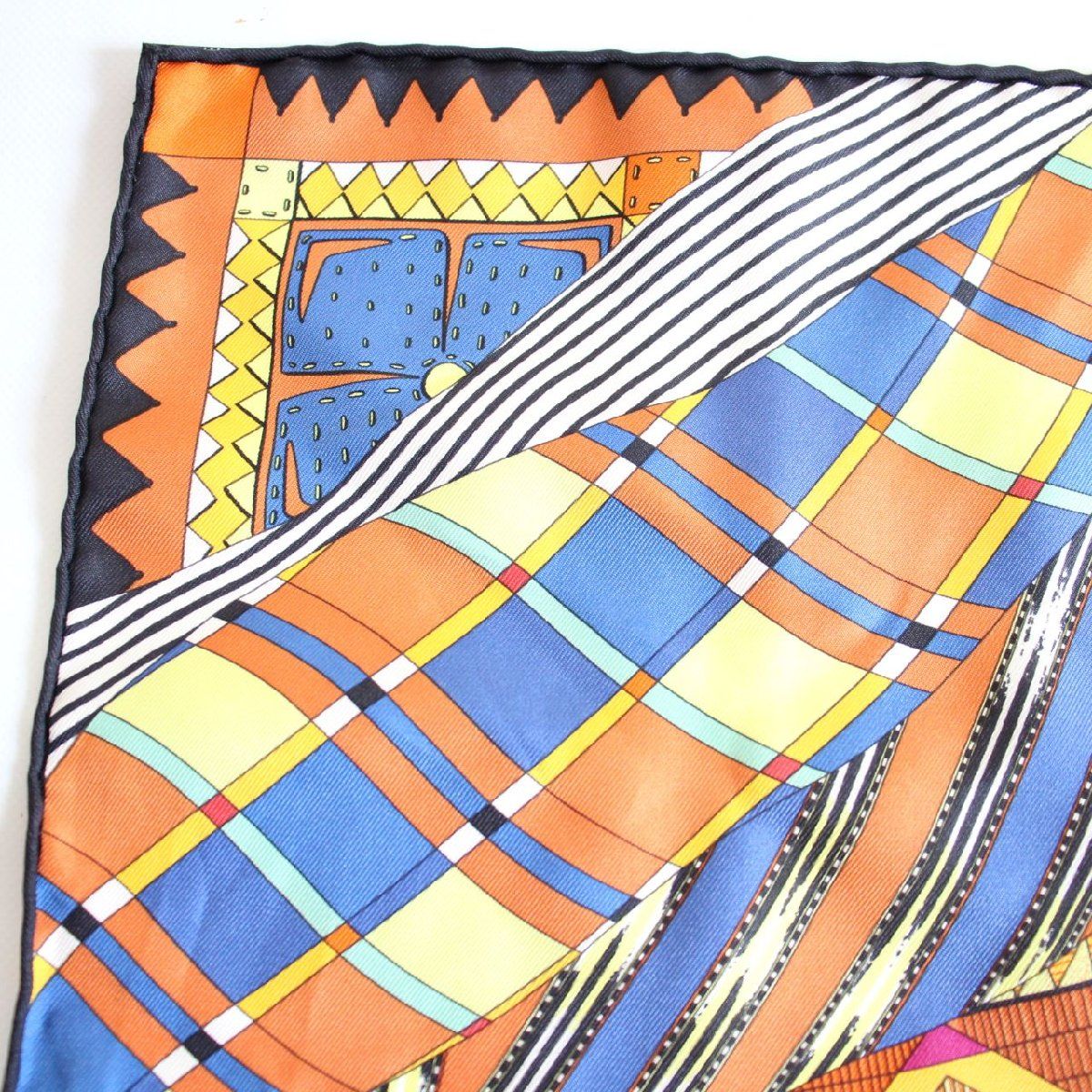 HERMES エルメス カレ 45 ガヴロッシュ スカーフ インドのかけら