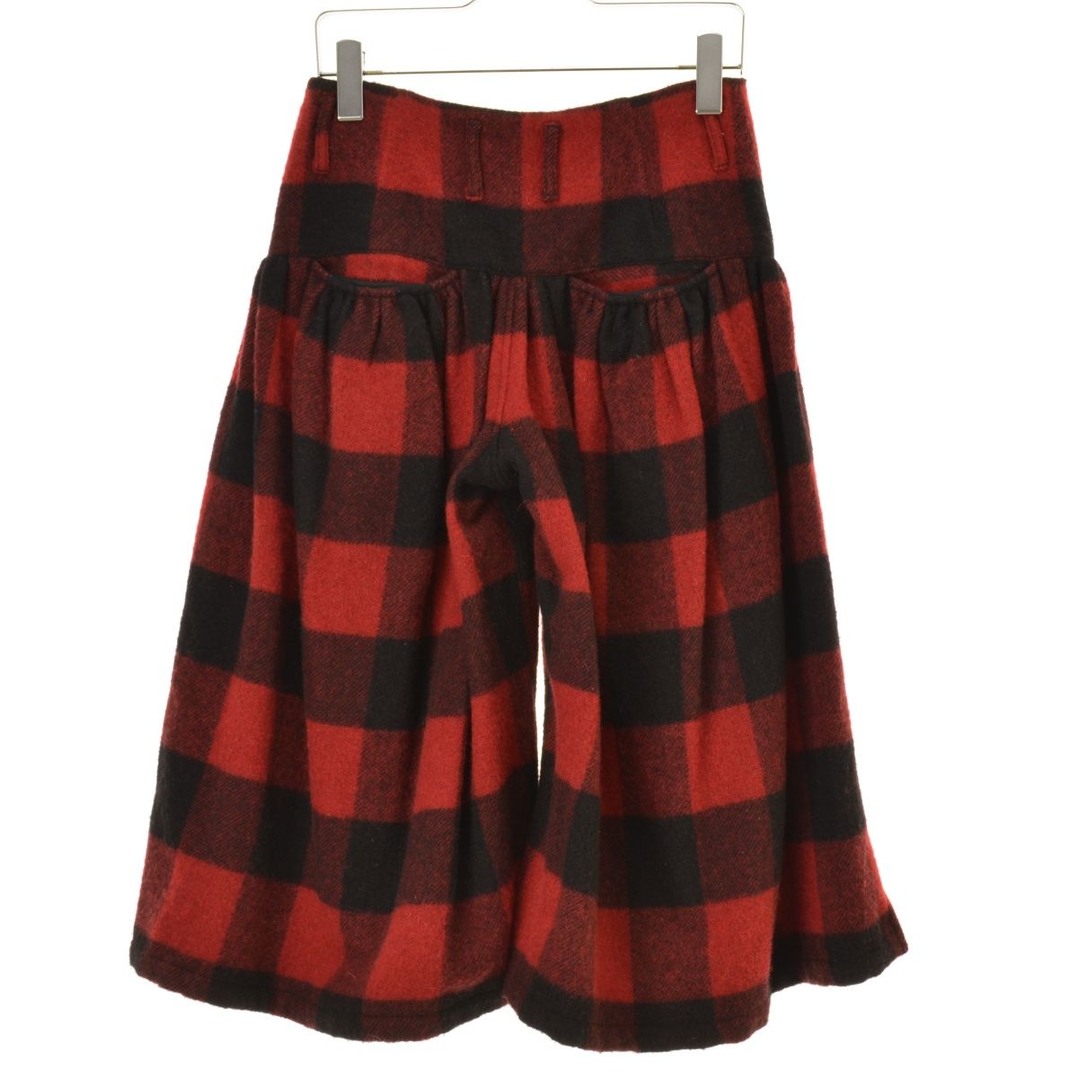 KAPITALチェック柄 ガウチョパンツ KAPITAL】チェックウールモラガウチョパンツ - メルカリ