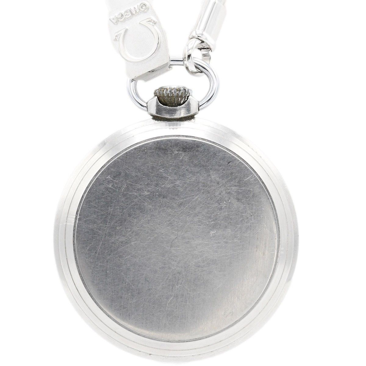 稼働 腕時計 OMEGA オメガ 懐中時計 100 426 スモセコ 手巻き 白色文字盤 ケース付き H 20515