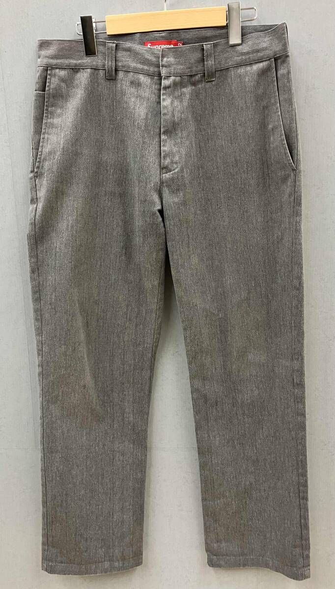 Supreme シュプリーム Work Pant Cotton Polyester GRY グレー