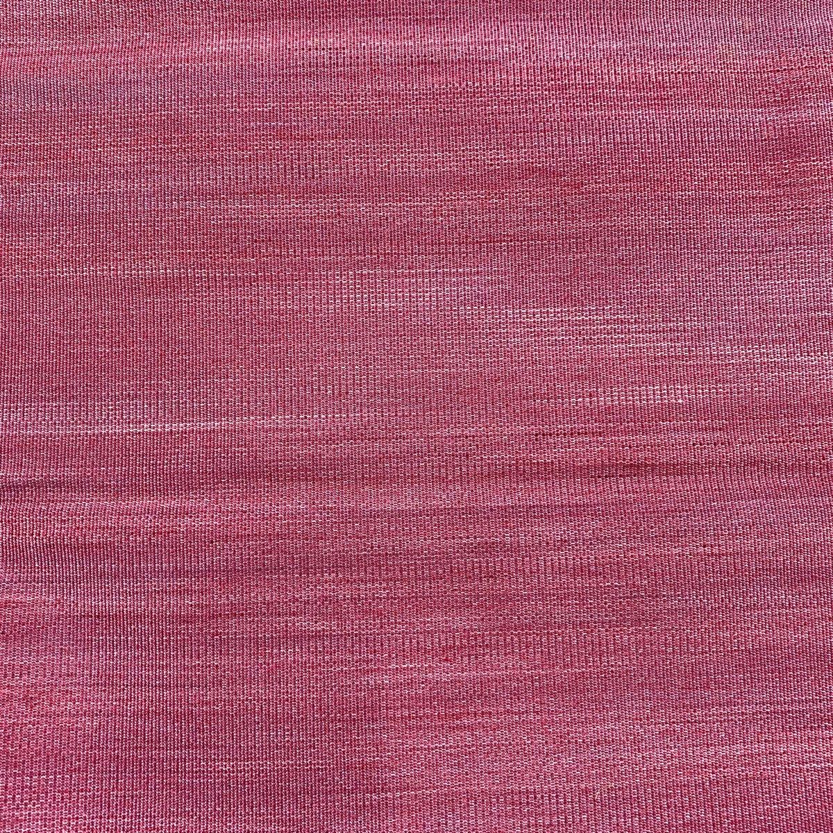 開き名古屋帯 秀品 落款 八寸名古屋帯 霞 赤紫 正絹