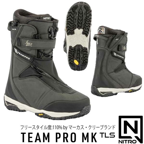 25-26 ナイトロ チームプロマーカス NITRO TEAM PRO MK TLS スノーボード 靴 25-26-BT-NTR ブラック 25.0 25.5 26.0 26.5 27.0 27.5 28.0 28.5 29.0