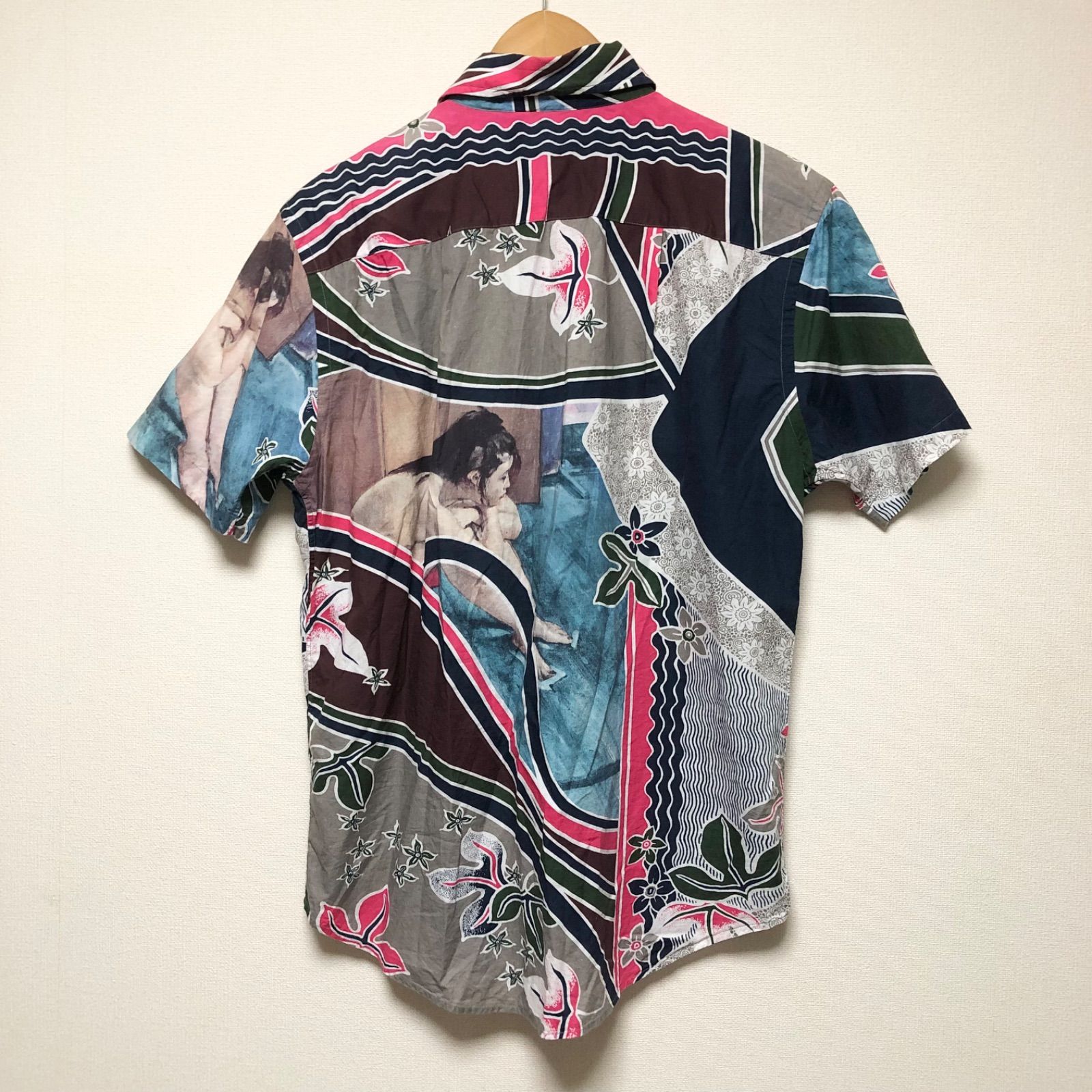 Paul Smith 半袖アロハシャツ L ジグザグパターン Paul Smith 半袖アロハシャツ L ジグザグパターン