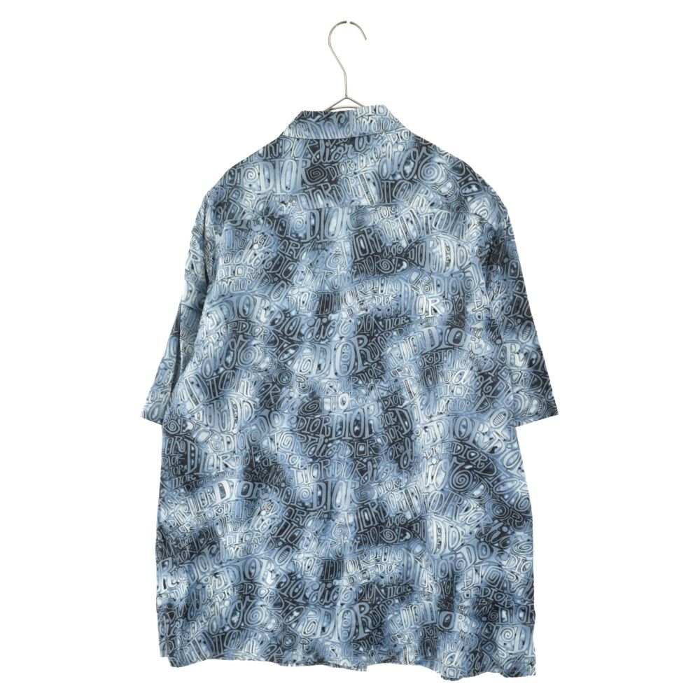 DIOR (ディオール) 20AW SHAWN STUSSY ビスコース混ロゴ総柄半袖シャツ