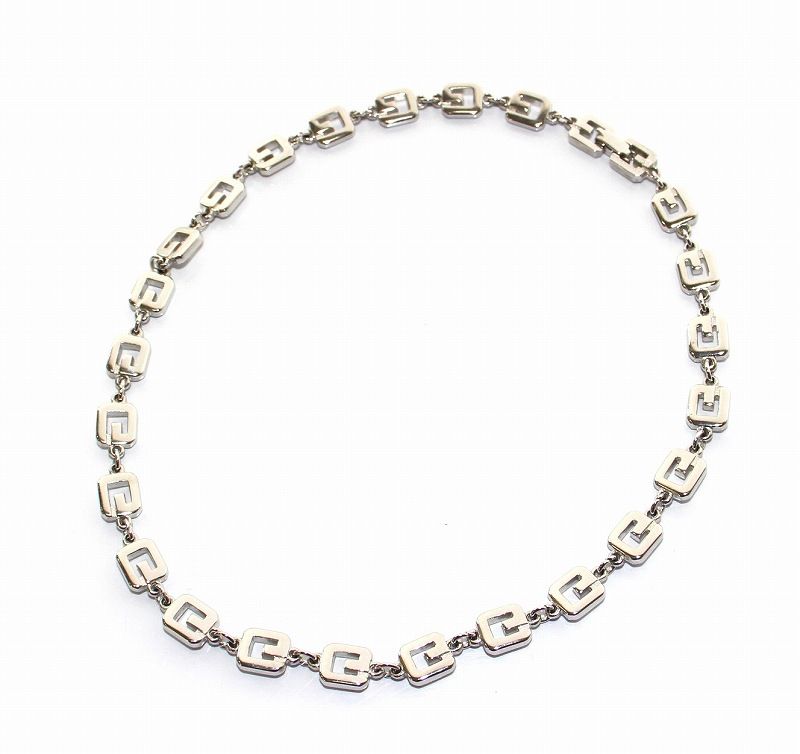 ジバンシィ GIVENCHY ネックレス ロゴ チェーン シルバーカラー