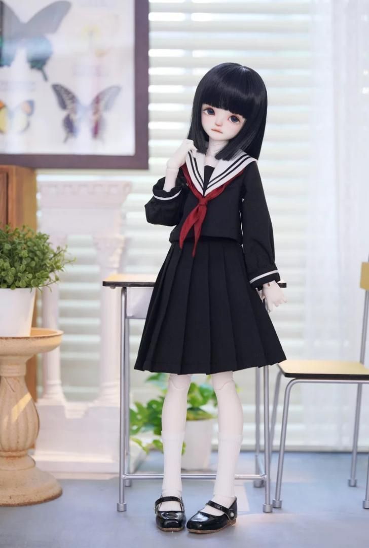 【再入荷なし】ディーラー製 ドール服 MDD 1/4 セーラ服-C1154 再入荷なし】海外ディーラー製 ドール服 MDD 1/4 セーラ服