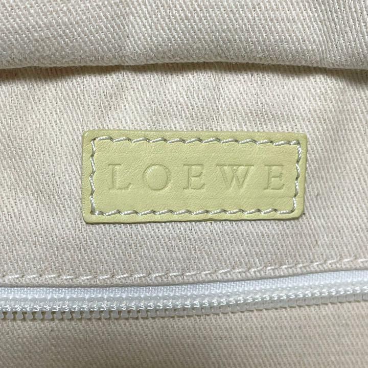 今から撮影しますねっLOEWE ロエベ アマソナ 36 ハンドバッグ キャンバス アナグラム カデナ