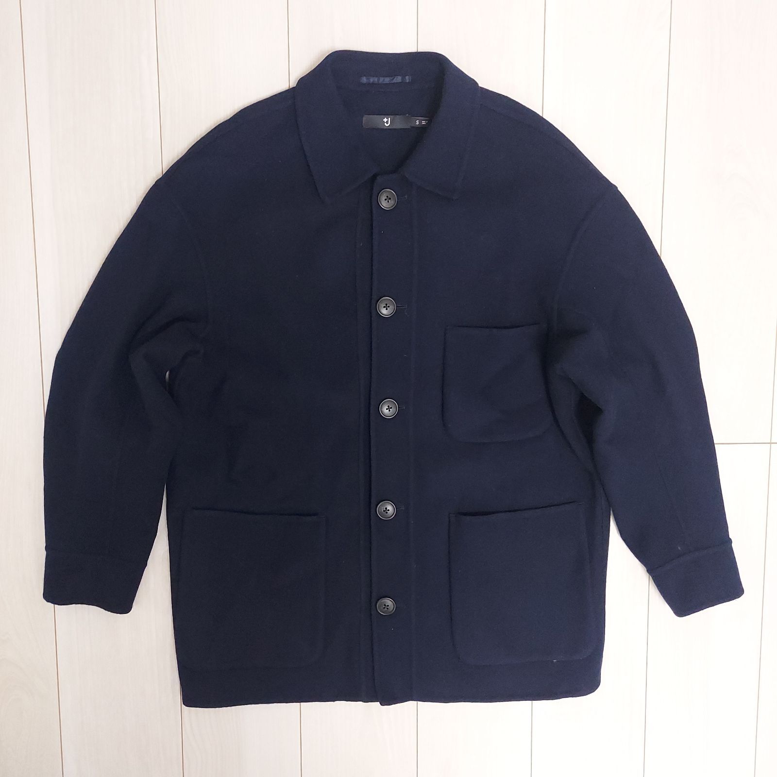 +J ウールブレンドオーバーサイズシャツジャケット ユニクロ ジルサンダー ユニクロ×デザイナー ジル・サンダー「＋J」21秋冬人気アイテムで