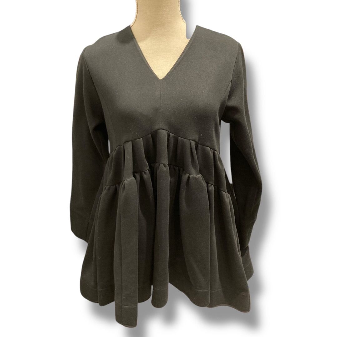 FOR FORMO フォルフォルモ Gather Flare Tops フレア ダンボールニット 