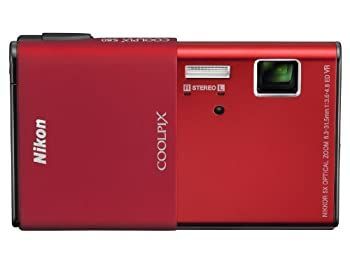 【】Nikon デジタルカメラ COOLPIX S80 カーディナルレッド S80RD 1410万画素 光学5倍ズーム 3.5型タッチパネル液晶 16.5mm薄型ボディ