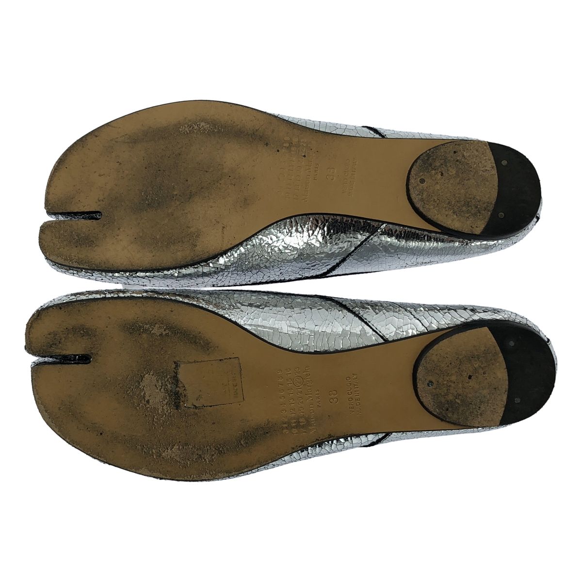 Maison Margiela 足袋バレエ シルバー 38 MAISON MARGIELA タビバレエシューズ シルバー 38 Maison Margiela
