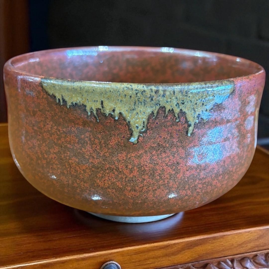 茶碗 『有田焼』『桂山作』抹茶碗 茶道具 赤土 コレクション