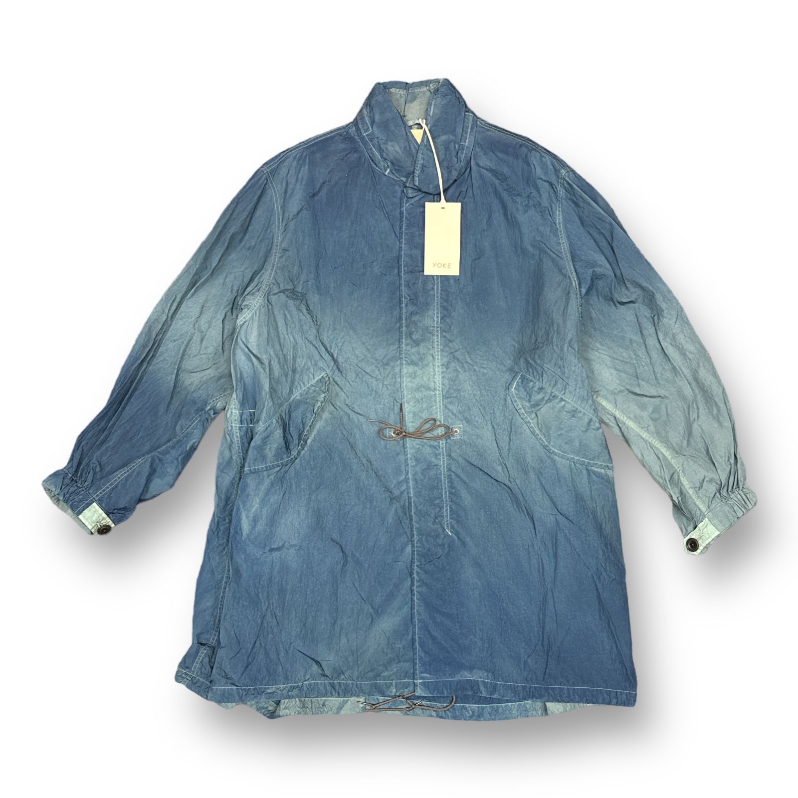 YOKE ヨーク23ss SPRAY PRINTED NYLON SNOW 1 SPRAY PRINTED NYLON SNOWPARKA #OCEAN BLUE [YK23SS0462C] _