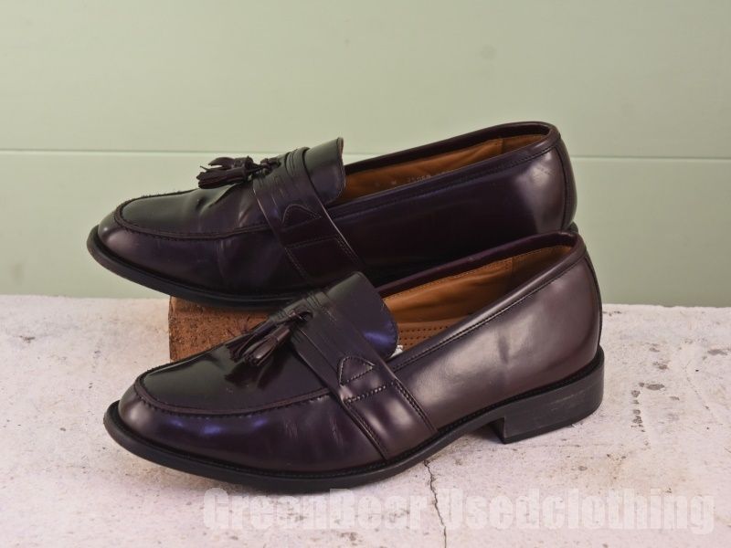 メンズ BOSTONIAN タッセルローファー 茶 ブラウン 9W 27cm A497