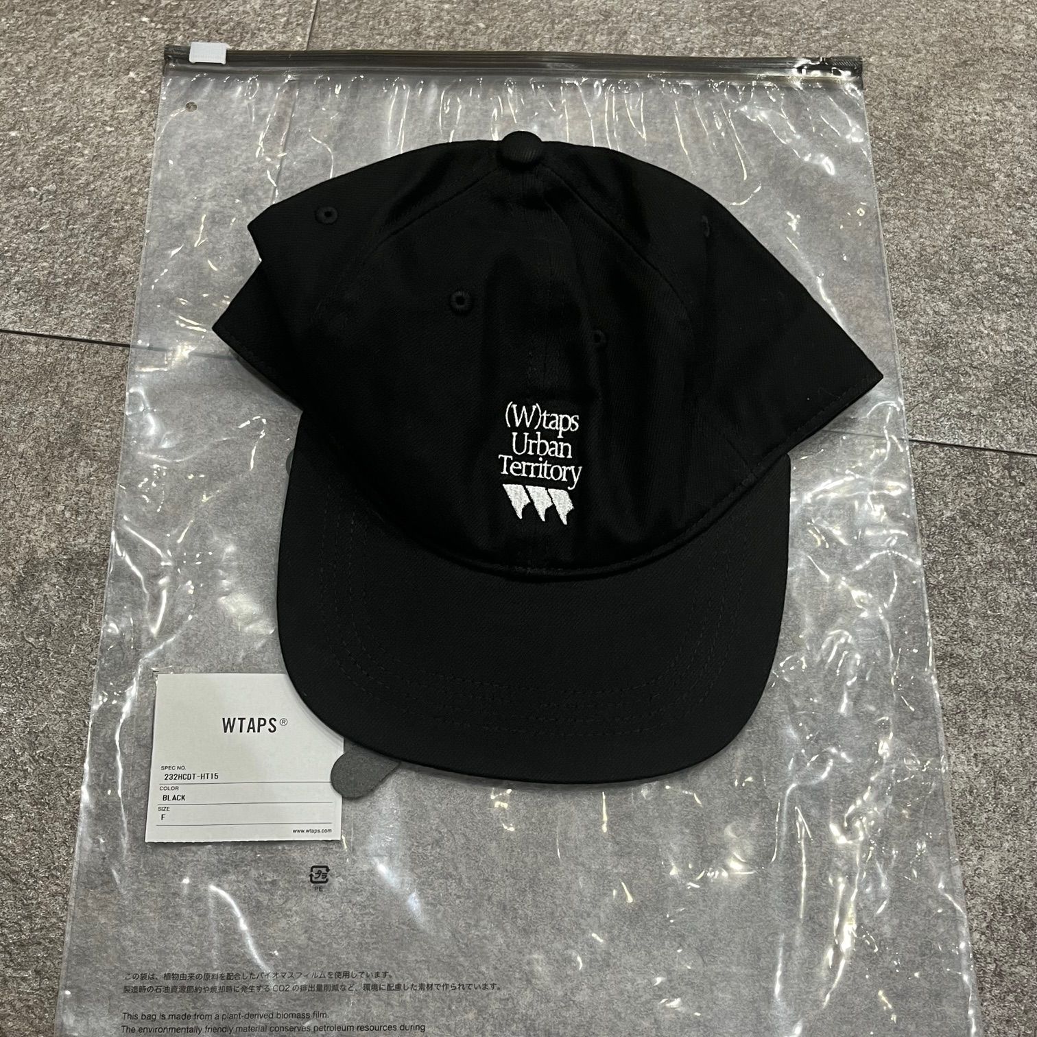 WTAPS 23AW ロゴ刺繍キャップ 232HCDT-HT15 ブラック 【公式通販】
