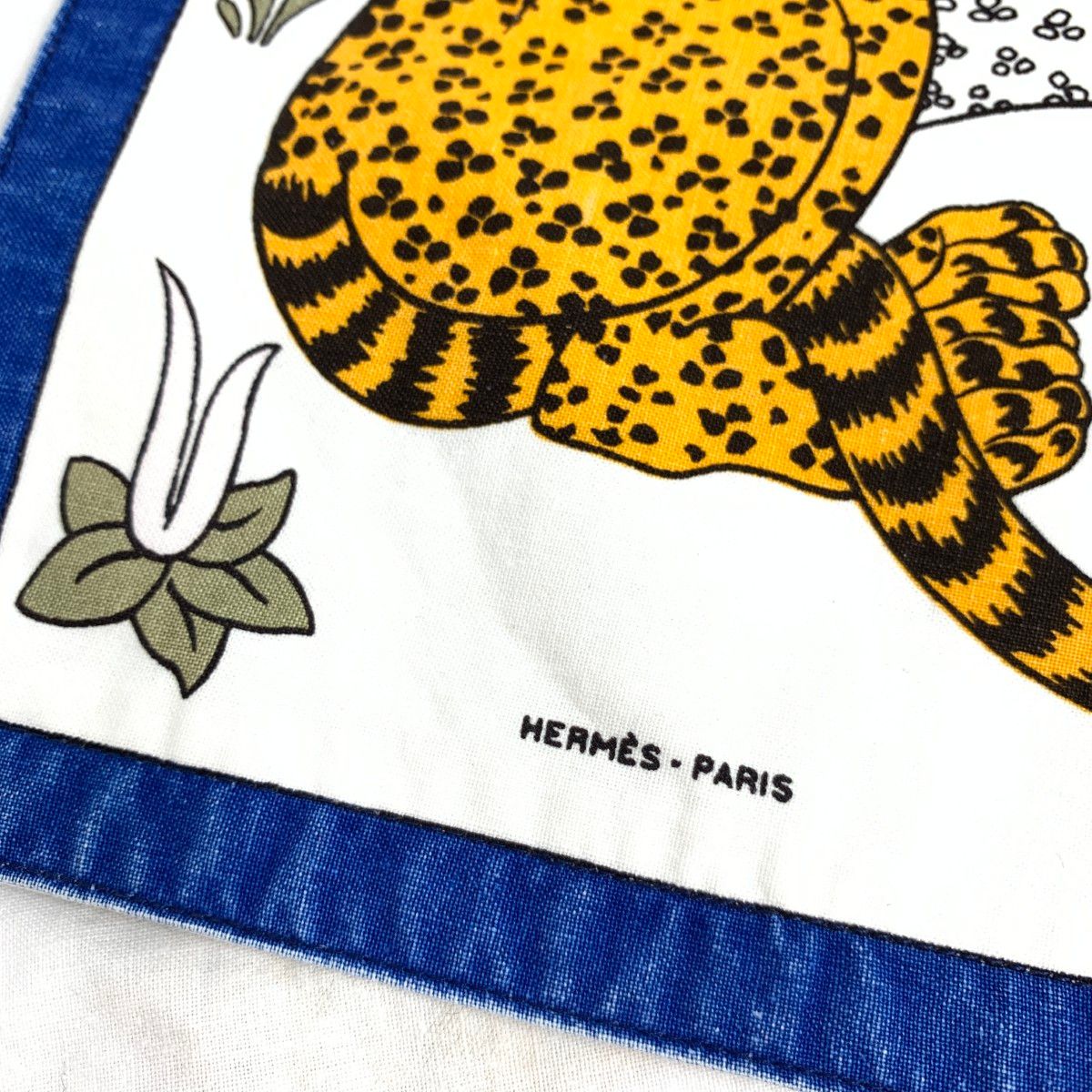 HERMES エルメス ランチョンマット レオパード柄/ヴィンテージ