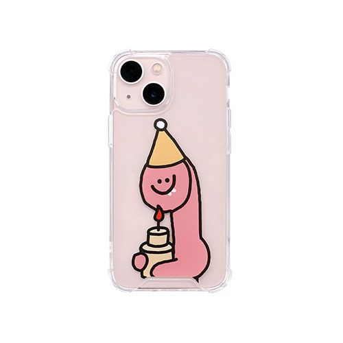 168cm ハイブリッドクリアケース for iPhone 13 mini Pink Olly
