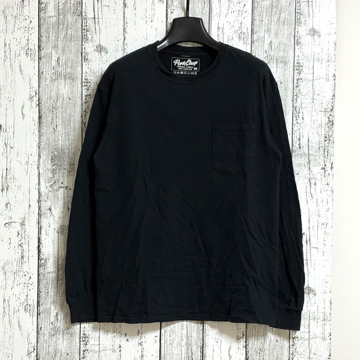 PORKCHOP PORK BACK L/S TEE ポークチョップ 胸ポケット ロング 