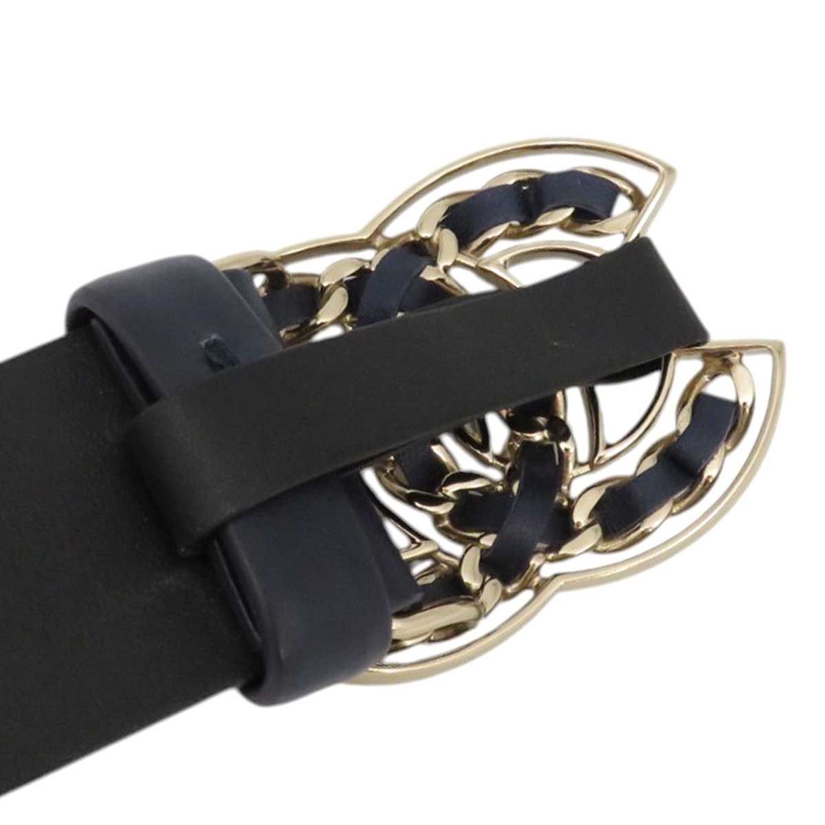 シャネル ココマーク チェーンベルトモチーフ バックル ベルト メタル  