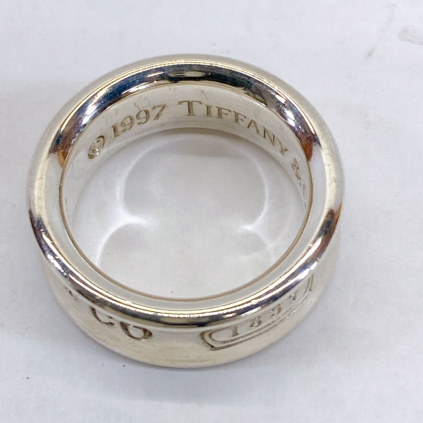 ティファニー TIFFANY SV925 シルバー 約＃7 ナロースクエアリング